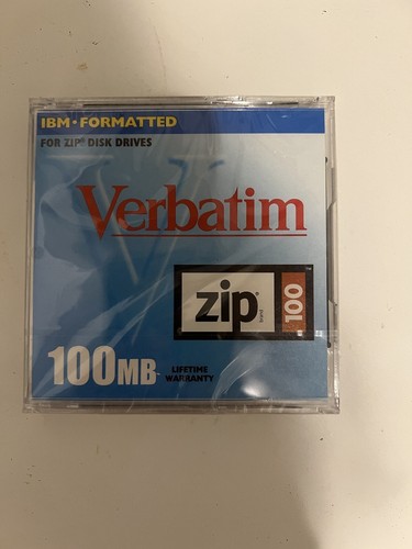 Verbatim zip disk 100mb new - disk,