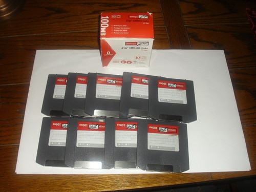 Iomega zip 100 disks new - 9,
