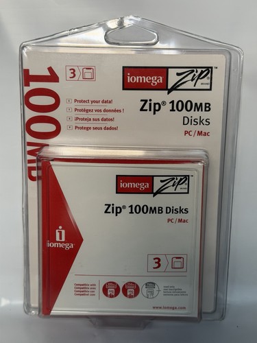 Iomega zip disks 100mb pack - zip, 3