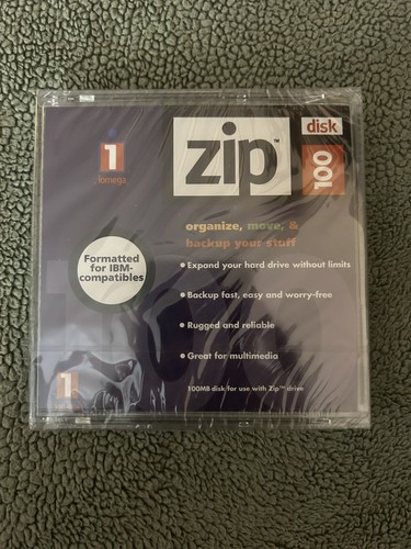 Iomega zip disk 100mb - 100mb, •