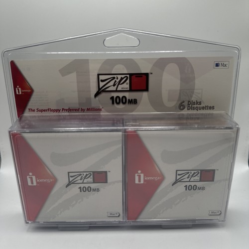 Lot zip disks 100mb 6 - disks,